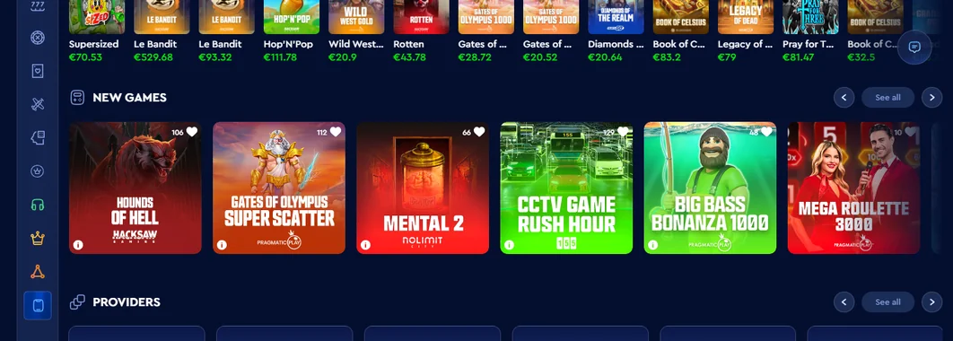Spill originale Celsius Casino-spill