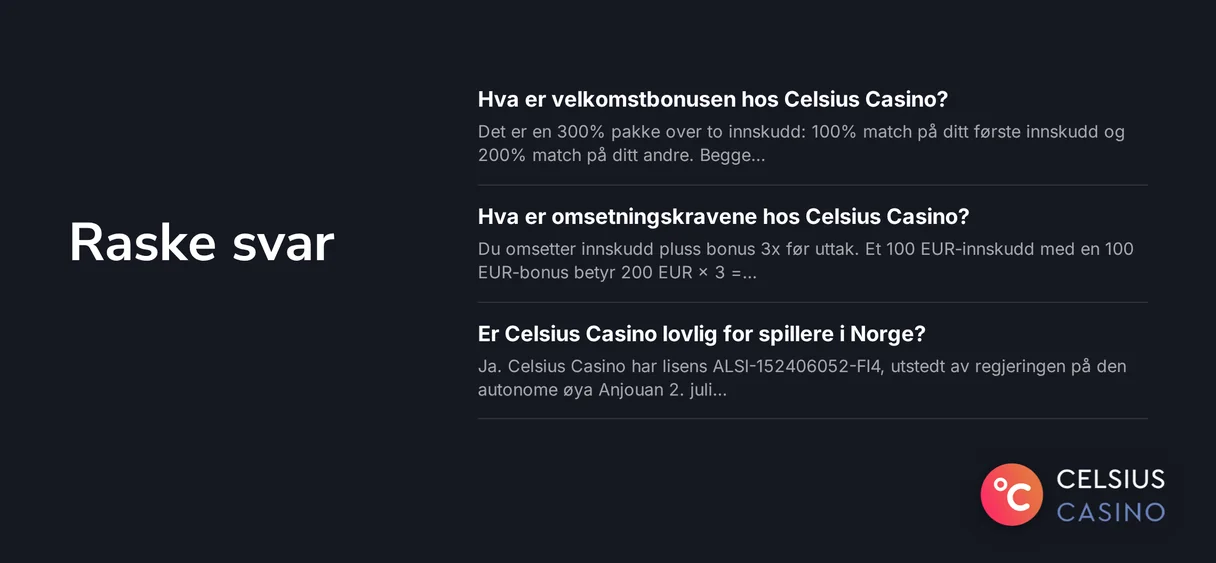 Les de raske svarene